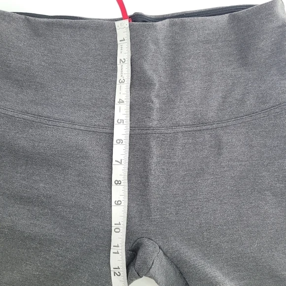 Spanx grey Pull On Stretch Ankle Length Ponte Legging with Side Slits XLARGE